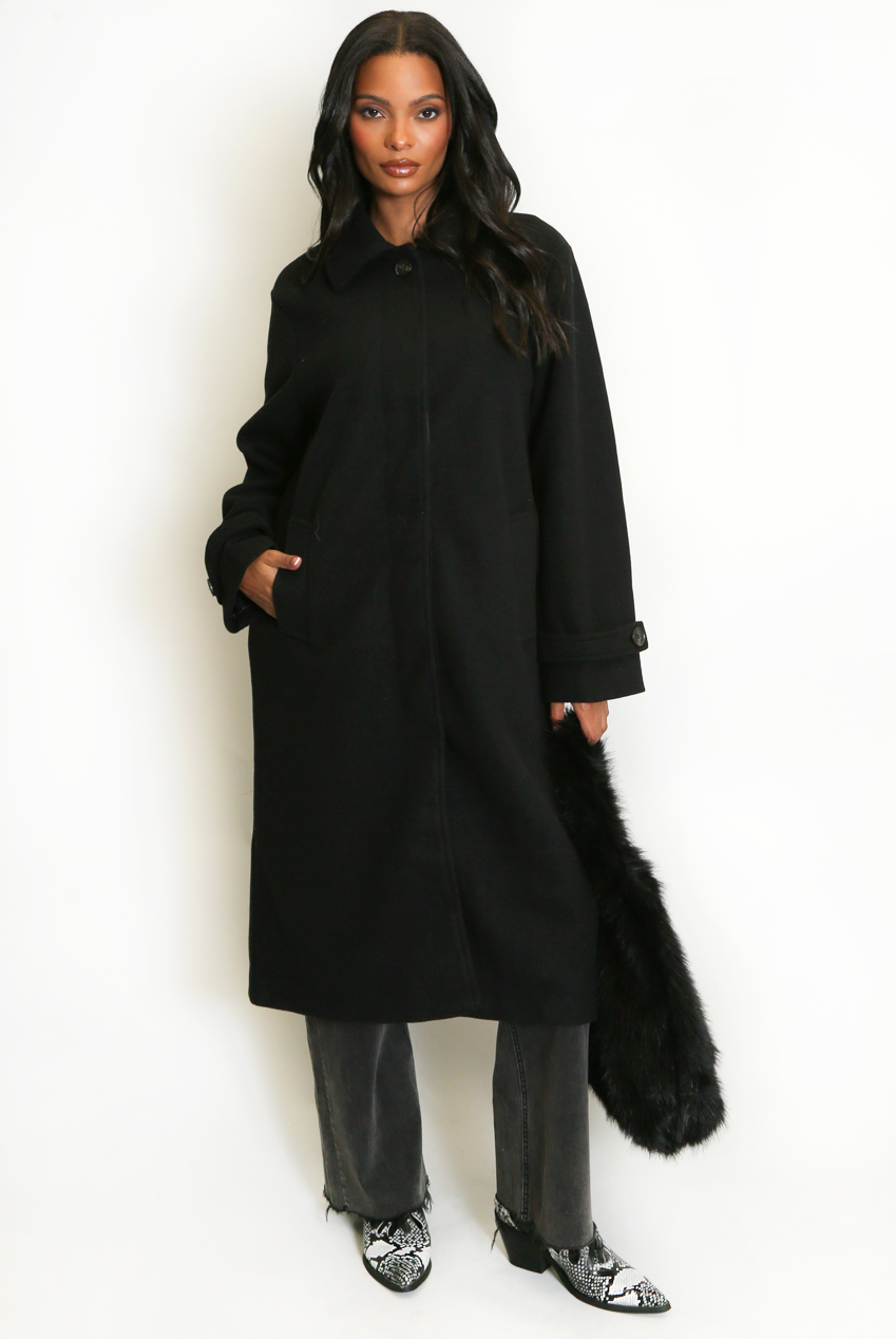 Wool Mix Long Coat - Buy Fashion Wholesale in The UK