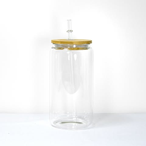 16oz Double Wall Glass Can