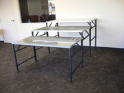 Portable Height Adjustable Heavy Duty Foldable Store Table / Counter (30x58)
