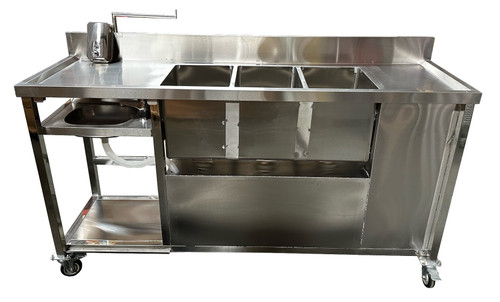 3 Compartment Sink without Handwashing Sink Door