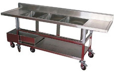 3 Compartment Sinks L:96 x W:25 x H:30