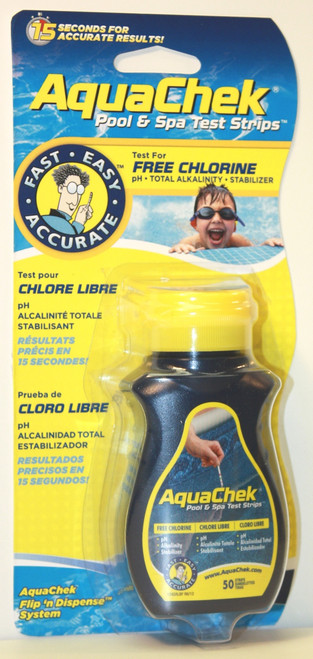 AquaChek® Yellow / Chlorine 4-in-1 Test Strips  -  511242