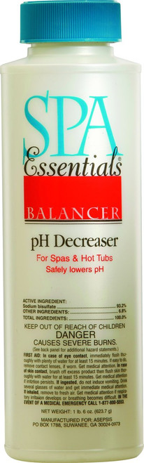 Spa Essentials pH Decreaser - 22 oz - 32519