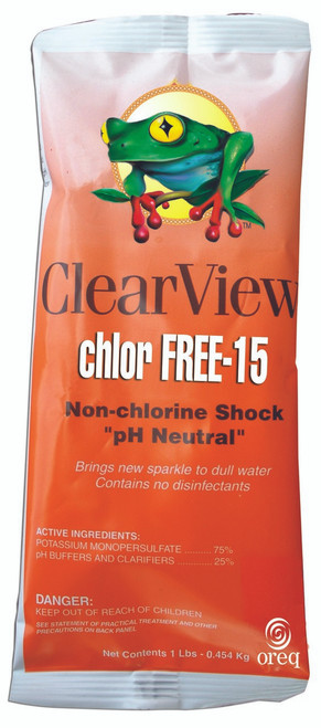 ClearView Chlor Free Shock and Swim 15 - 1 lb  -  CVCF001