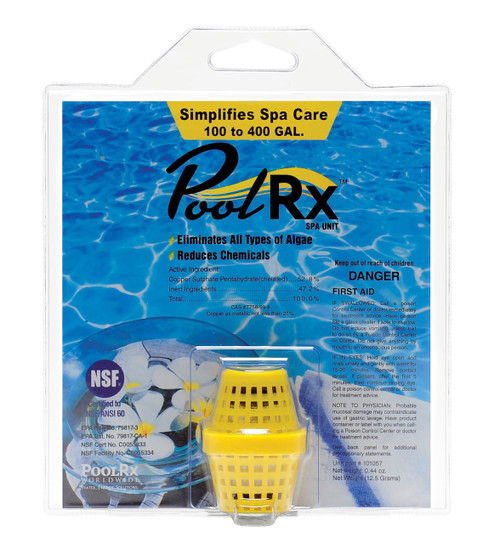 PoolRX Mineral Unit - Yellow Unit for 100- 400 gallon Spas - PRX101057