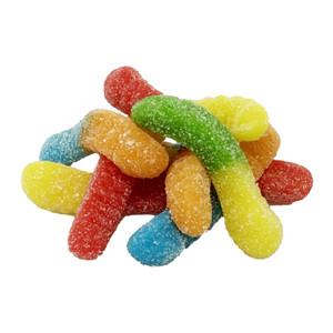 95 Sour Mini Neon Gummy Worms 16 oz