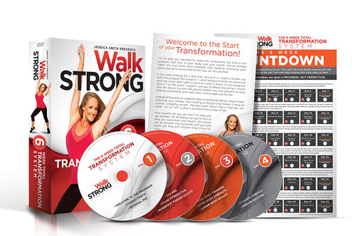 Walk Strong 6 Week Total Transformation System (10 complete workouts on 4 discs plus wall calendar)