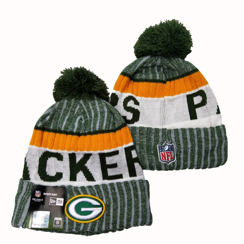 Green Bay Packers Knit Beanie with Pom Hat Cap (Style 4)