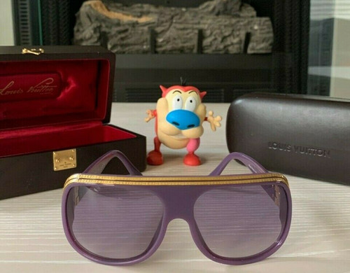 New Louis Vuitton 2007 Millionaire Sunglasses Purple Z0097E Nigo Pharrell Yeezy