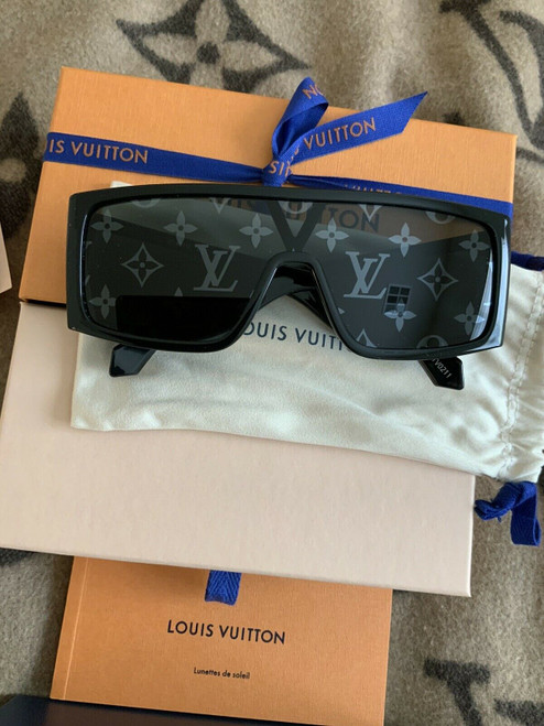 Louis Vuitton sideways monogram black sunglasses brand new