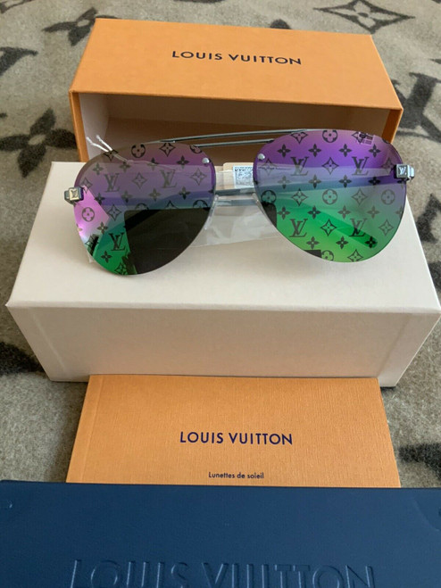 Louis Vuitton rainbow mirror monogram sunglasses very rare discontinued