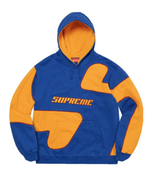 Supreme Big S Hooded Sweatshirt Hoodie. Royal. FW20 BlueOrange