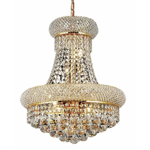 Rozella 8 - Light Unique Empire Chandelier with Crystal Accents