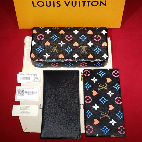 Louis Vuitton Pochette Felicie Game On Chain Shoulder Bag Black Multi M80232