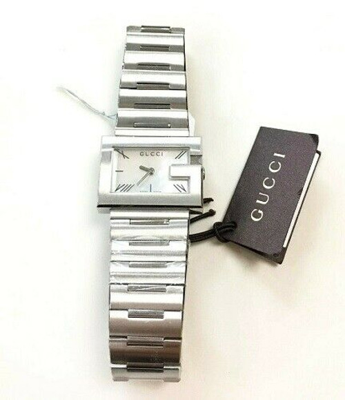 Gucci YA100515 Mother Of Pearl 100L Stainless Silver Women's Watch