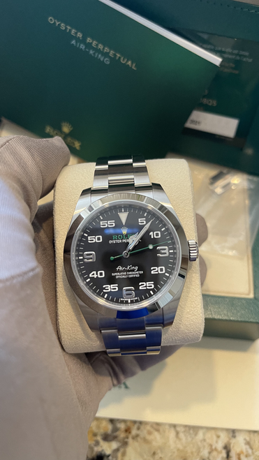 2021 Rolex Air-King Men's Black Watch - 116900