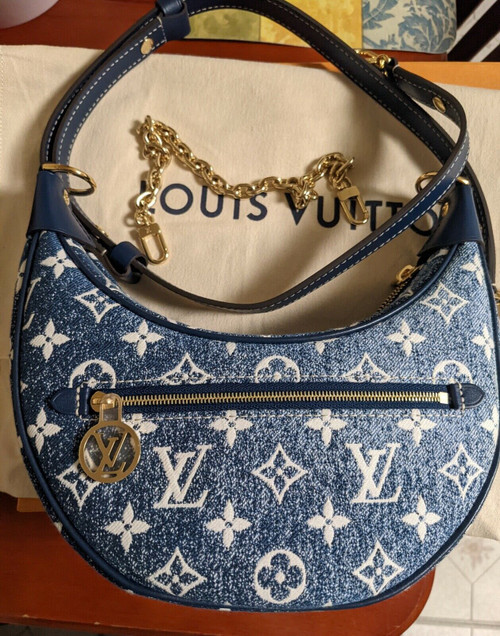 Authentic Louis Vuitton Loop Denim Bag -Blue (New)