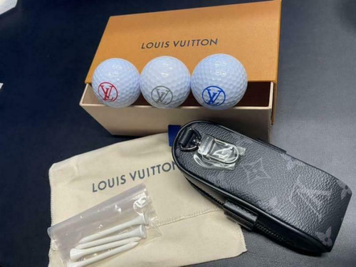 Unused Louis Vuitton Monogram Golf Ball Tea Set Andrews BlackEclipse GI0344