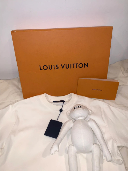 Louis Vuitton Virgil Abloh Monogram 3D Monkey T-shirt Tee