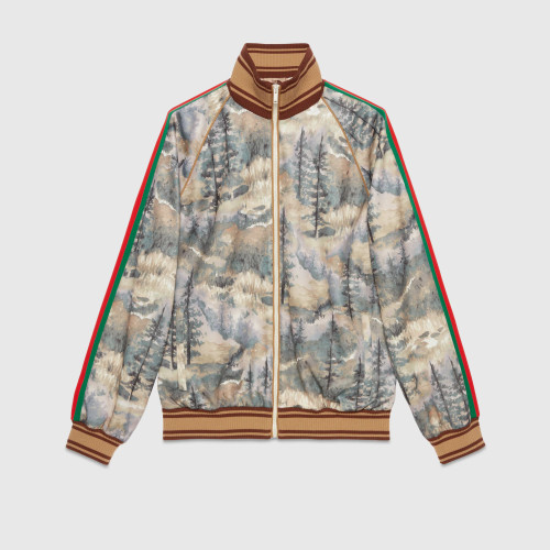 Gucci The North Face NATURE PRINT TRACK TOP NEW