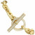 HERMES Chaine D'Ancre Tresse Diamond 18K Yellow Gold Toggle Link Bracelet