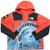 SUPREME THE NORTH FACE 19AW Statue of Liberty Mountain Jacket RED