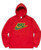 Supreme Nike Leather Applique Hooded Sweatshirt Red FW19 Brand New DS