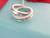 Auth Tiffany & Co Silver 1837 Interlocking Circle Lariat 18.5 Dangle Necklace