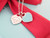 Tiffany & Co Silver Double Return To Heart Blue Enamel Necklace 18 Box