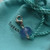 TIFFANY & CO STERLING PALOMA PICASSO CHALCEDONY CHARM WBOXPOUCHRIBBONCARD