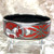 Authentic HERMES Bangle Bracelet Email Horse White Red Enamel Silver Rim GM 70mm
