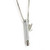 LOUIS VUITTON Siffler Initial Logo Silver Necklace Pendant M68874 Boxed