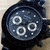A BATHING APE Bapex T003 Paul Newman Daytona Style Black Dial 42mm Quartz Watch