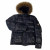 Moncler Black Hubert Fur Puffer Jacket