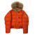 Moncler Orange Bulgarie Fur Hood Puffer Jacket