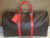 NWT Louis Vuitton Monogram Keepall Bandouliere 50, BrownRed M44740