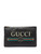 GUCCI LOGO PRINT LARGE LEATHER POUCH BAG