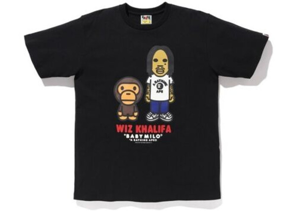 Bape Wiz Khalifa Baby Milo Tee #2 Black