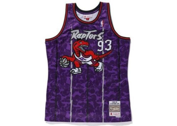 Bape NBA Mitchell & Ness Raptors Basketball Purple
