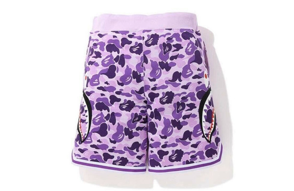 Bape Taipei Shark Basketball Sweat Shorts Purple