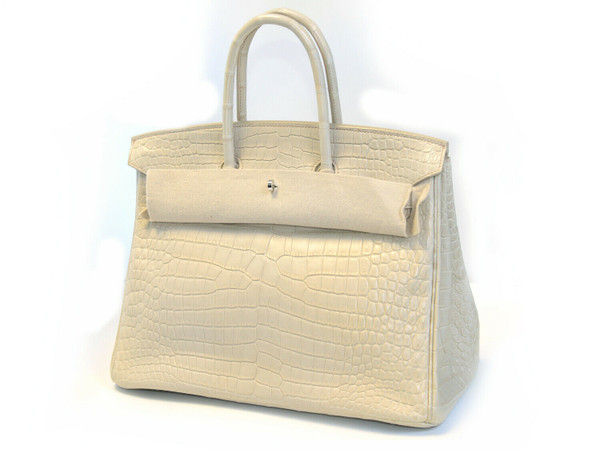 Hermes Birkin Crocodile leather bag New Beige colour