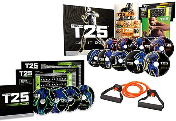 ZONEV Focus T25 Shaun T DVD Videos,25 Minutes Workouts Fitnes Program