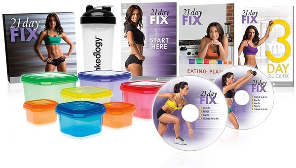 Beachbody 21 Day Fix Workout Program with 7 Piece Portion Control containers