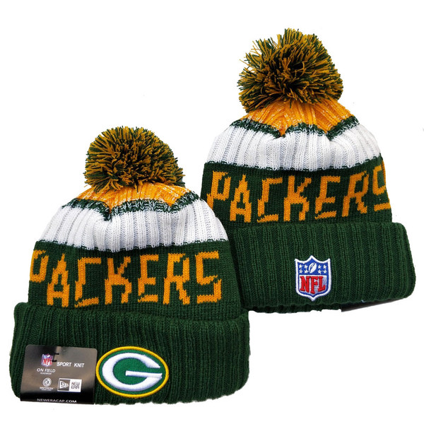 Green Bay Packers Knit Beanie with Pom Hat Cap (Style 11)