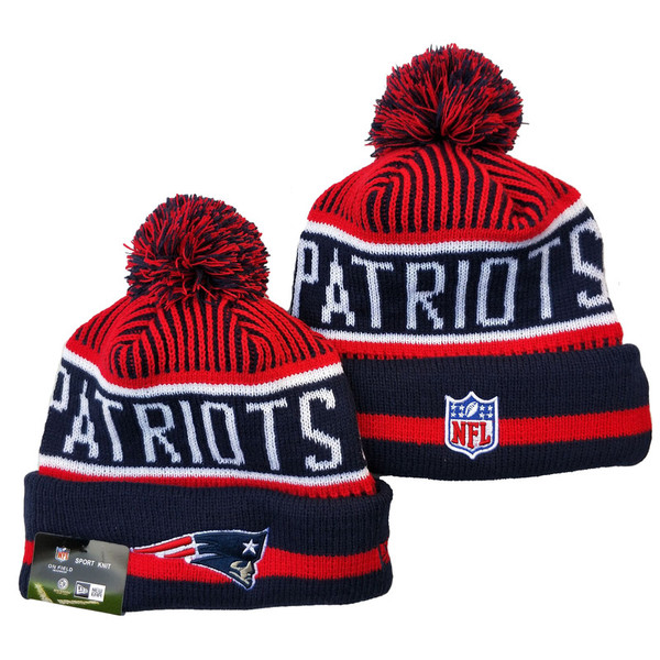 2021 New England Patriots Call Out Cuff Pom Knit Beanie Hat/Cap Style 24