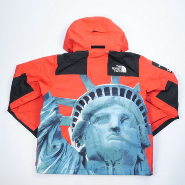 SUPREME THE NORTH FACE 19AW Statue of Liberty Mountain Jacket RED