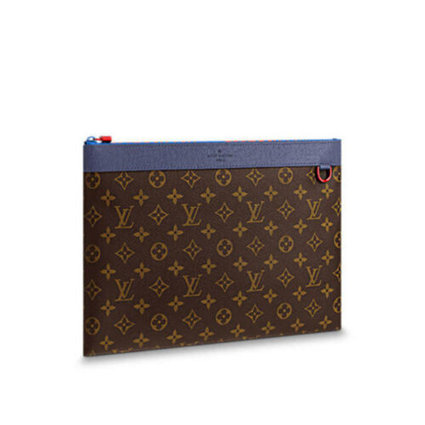 Louis Vuitton LV Clutch Bag APORO GM Monogram Pochette Split line M63048 Rare