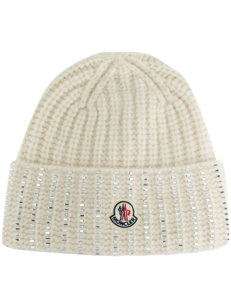 New Season Moncler embellished knit hat
