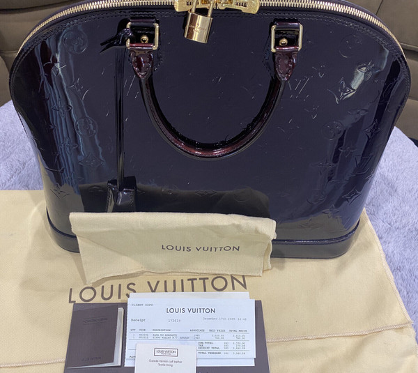 Louis Vuitton Monogram Vernis Alma MM Amarante