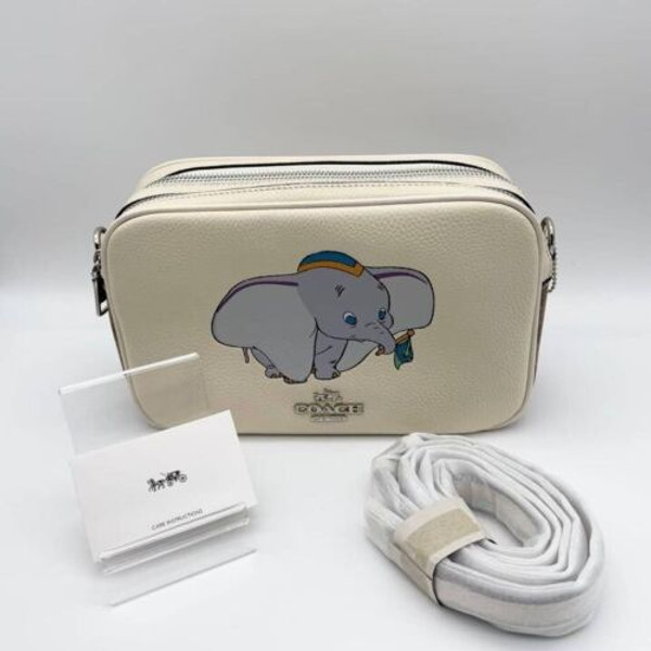 COACH ? Disney Dumbo Collaboration Shoulder Bag Chalk White